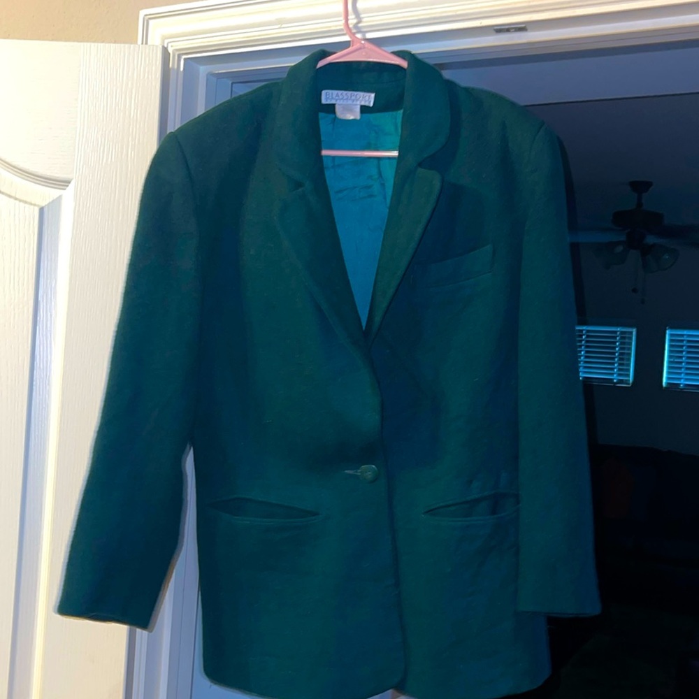 Vintage Hunter Green BLASSPORT by BILL BLASS size  8 .